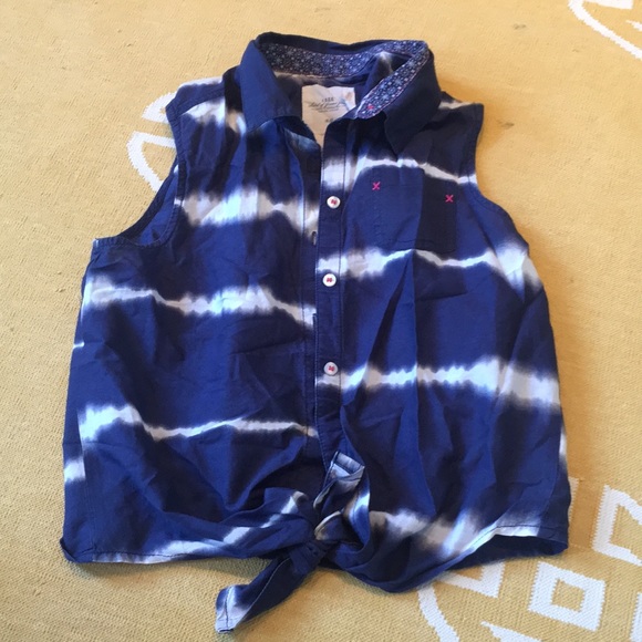Cute Kids Blue and White Shirt - Picture 1 of 2